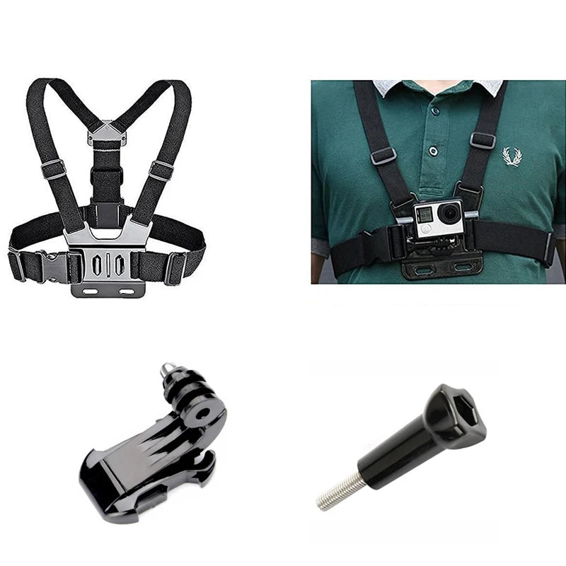 Chest Strap Mount Chest Mount Harness for Action Camera